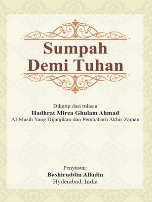 cover image of Sumpah Demi Tuhan